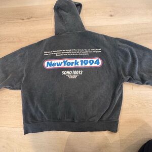 Zara Charcoal New York 1994 Hoodie
